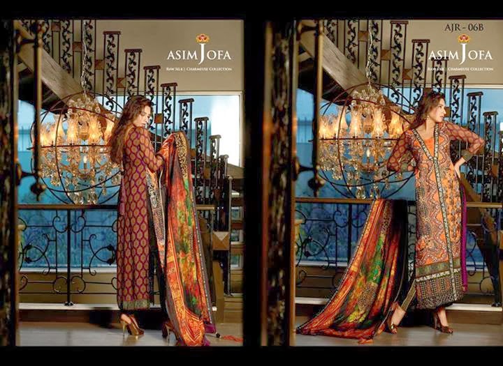 Latest Asim Jofa Raw Silk Charmeuse Collection 20142015 For Women (7)