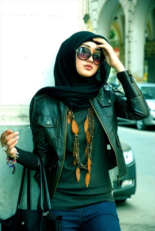 Latest Hijab styles for Girls 2014-2015 (6)