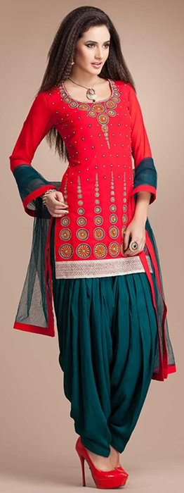 Indian Patiala Salwar Kameez Punjabi Suits 2014-2015 (10)