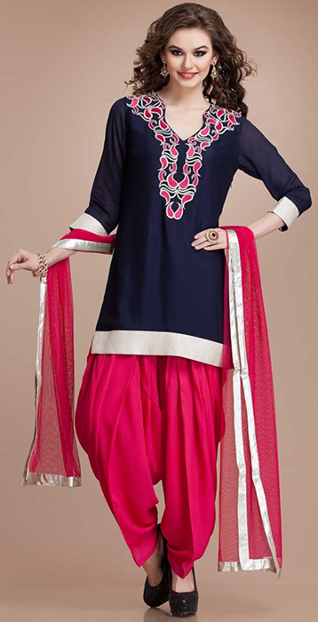 Indian Patiala Salwar Kameez Punjabi Suits 2014-2015 (2)