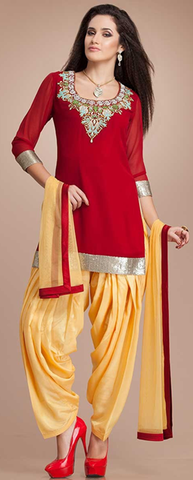 Indian Patiala Salwar Kameez Punjabi Suits 2014-2015 (7)