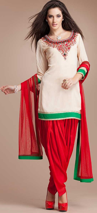 Indian Patiala Salwar Kameez Punjabi Suits 2014-2015 (9)