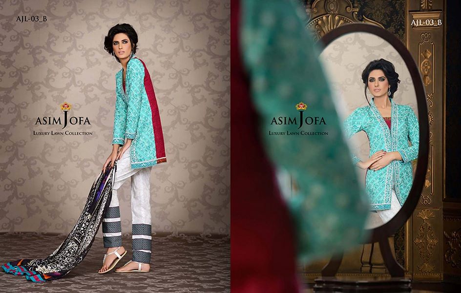 Asim Jofa Luxury Embroidered Lawn Formal dress Summer Collection 2014-2015 (12)