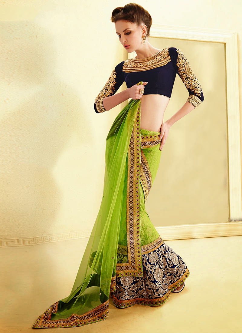 Latest Indian and Asian Designer Party wear and wedding Saree Collection for Women 2014-2015 (15)
