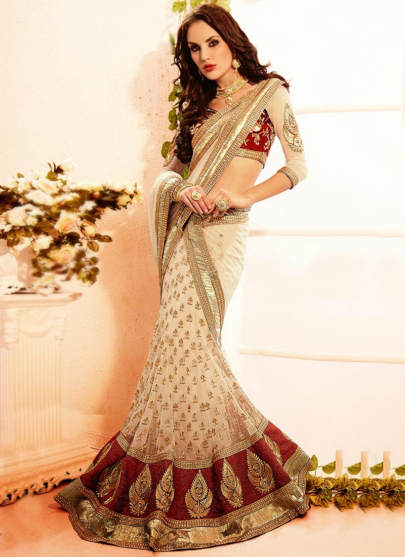 Latest Indian and Asian Designer Party wear and wedding Saree Collection for Women 2014-2015 (5)