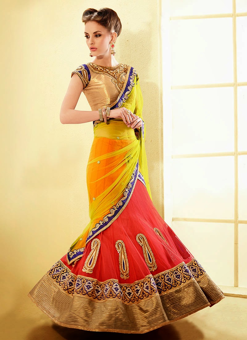Latest Indian and Asian Designer Party wear and wedding Saree Collection for Women 2014-2015 (7)