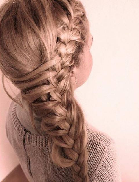 Latest Party wear Braided Hairstyles for women 2014-2015 (1)