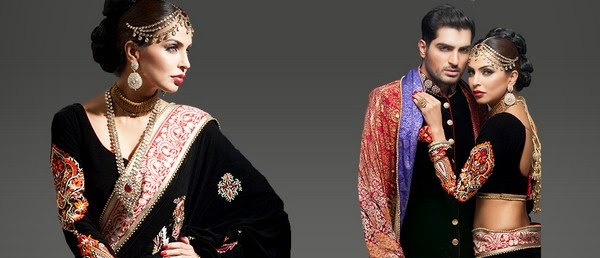 Deepak Perwani Latest Bridal-wedding wear dressescollection for men and women at Pantane Bridal Couture week 2014  (10)
