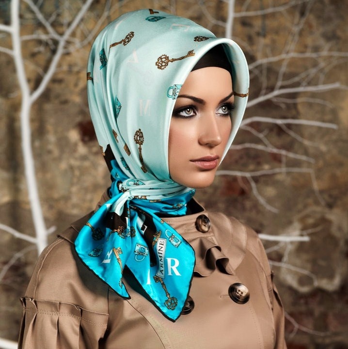 Latest fashion Hijab Styles and Scarf designs for women 2014-2015 (8)