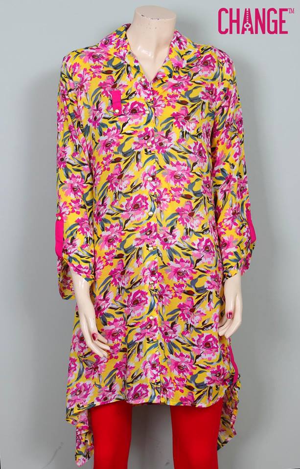 Stylish & Colorful Midsummer Season Kurti wear Dresses Designs for Women by Change 2014-2015 (2)