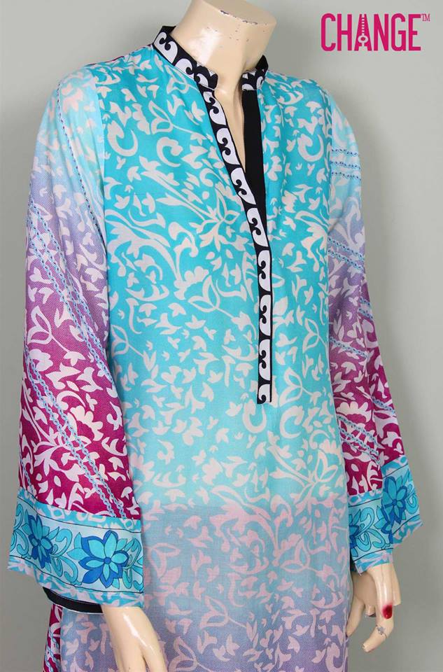 Stylish & Colorful Midsummer Season Kurti wear Dresses Designs for Women by Change 2014-2015 (4)