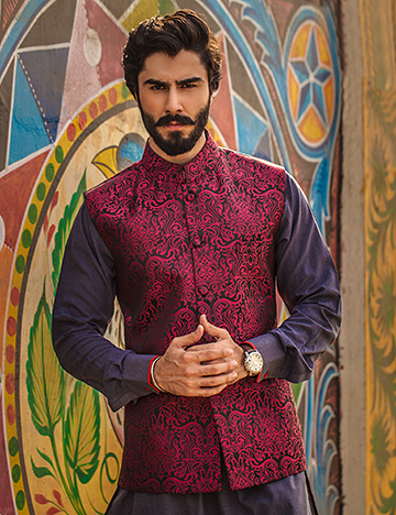 Arsalan Iqbal Men Festive Collection 2016-2017 Kurta Shalwar & Waist Coat Designs (12)