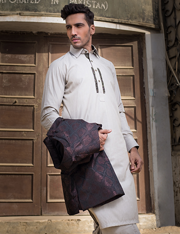 Arsalan Iqbal Men Festive Collection 2016-2017 Kurta Shalwar & Waist Coat Designs (5)