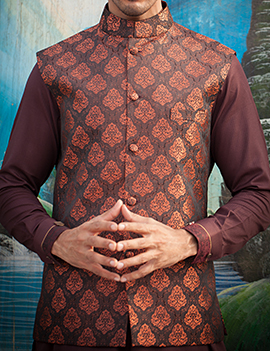 Arsalan Iqbal Men Festive Collection 2016-2017 Kurta Shalwar & Waist Coat Designs (6)