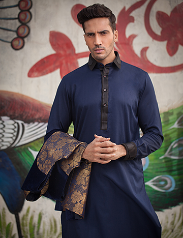 Arsalan Iqbal Men Festive Collection 2016-2017 Kurta Shalwar & Waist Coat Designs (7)