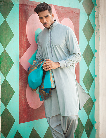 Arsalan Iqbal Men Festive Collection 2016-2017 Kurta Shalwar & Waist Coat Designs (9)