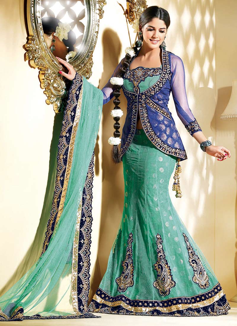Latest Designs of Party & Wedding Formal Lehenga Choli Dresses collection for women 2014-2015 (5)
