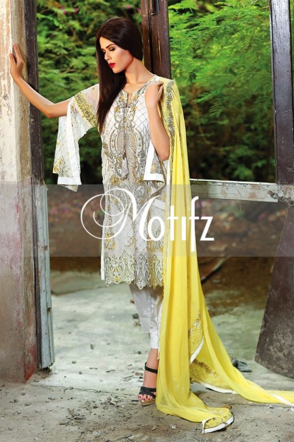 Motifz Embroidered Crinkle Chiffon Dresses Best Eid Collection 2016-2017 (24)