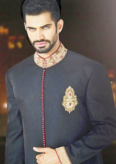 Latest Fashion Men Wedding Dresses & Sherwani Designs Collection by Amir Adnan(18)