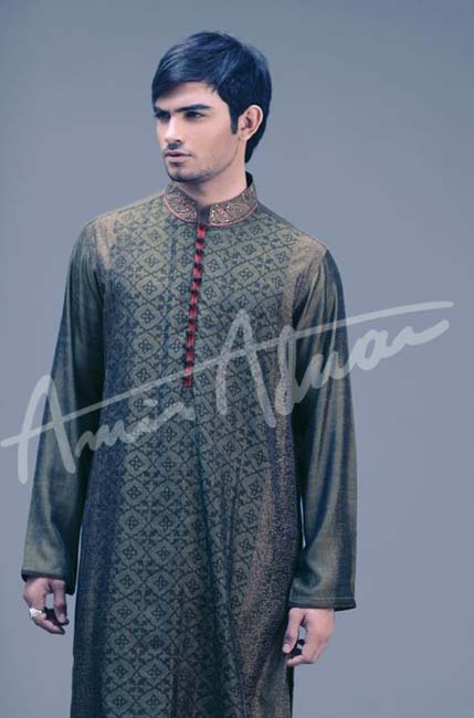 Latest Best Winter Dresses Collection for Men by Pakistani Brands 2014-2015 - Amir Adnan (2)