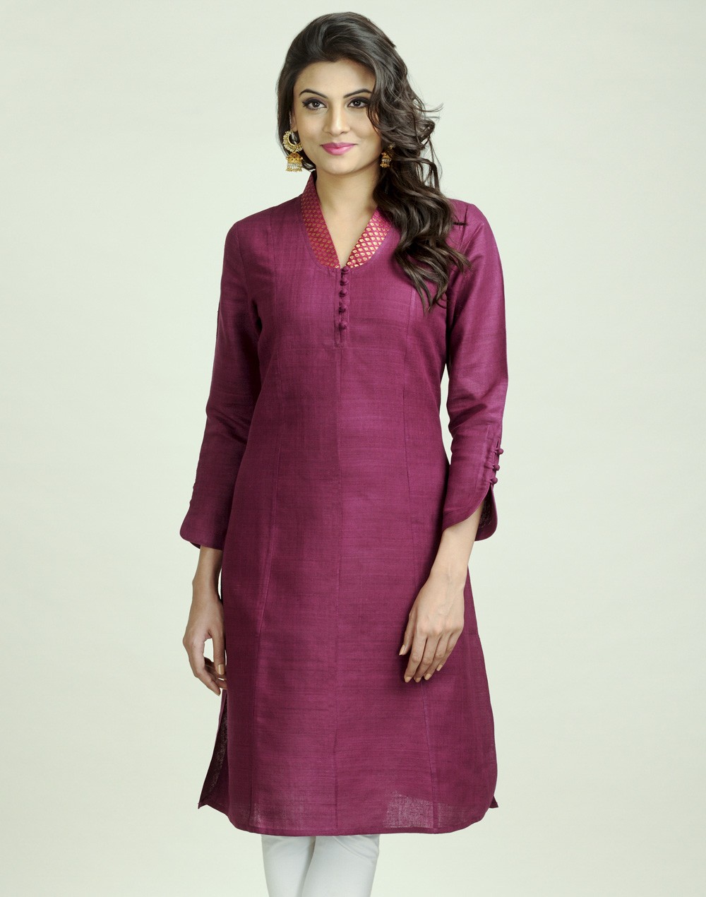 designs of silk kurtis