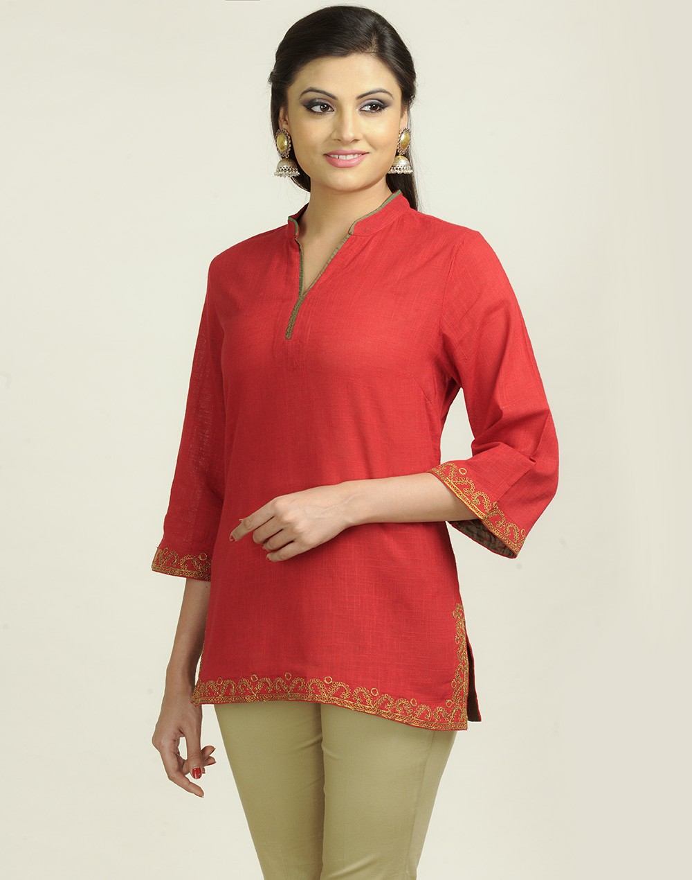 Latest Women Best Kurti Designs Collection For Winter by Fabindia 2015-2016 (28)