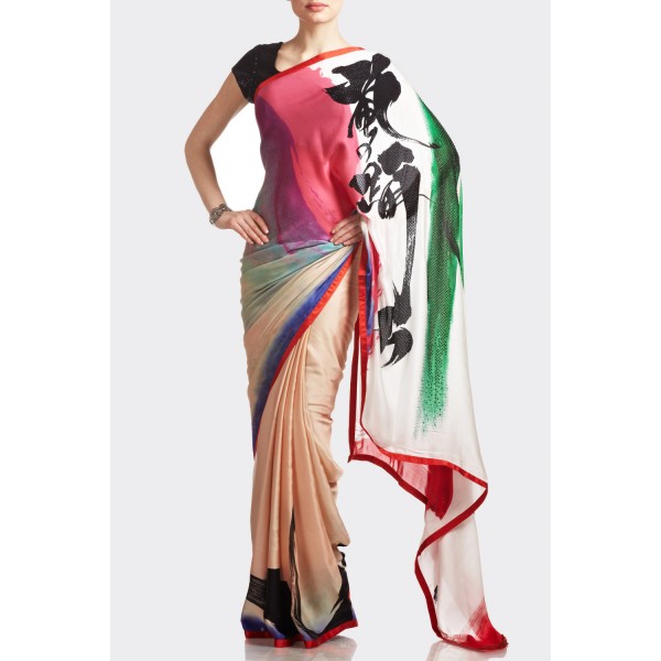 New Satya Paul Best Indian Designer Saree Collection for Women 2015-2016 (25)