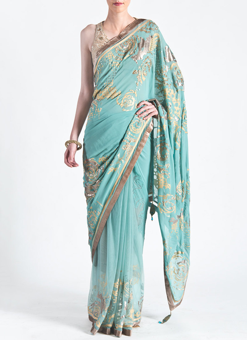 New Satya Paul Best Indian Designer Saree Collection for Women 2015-2016 (36)