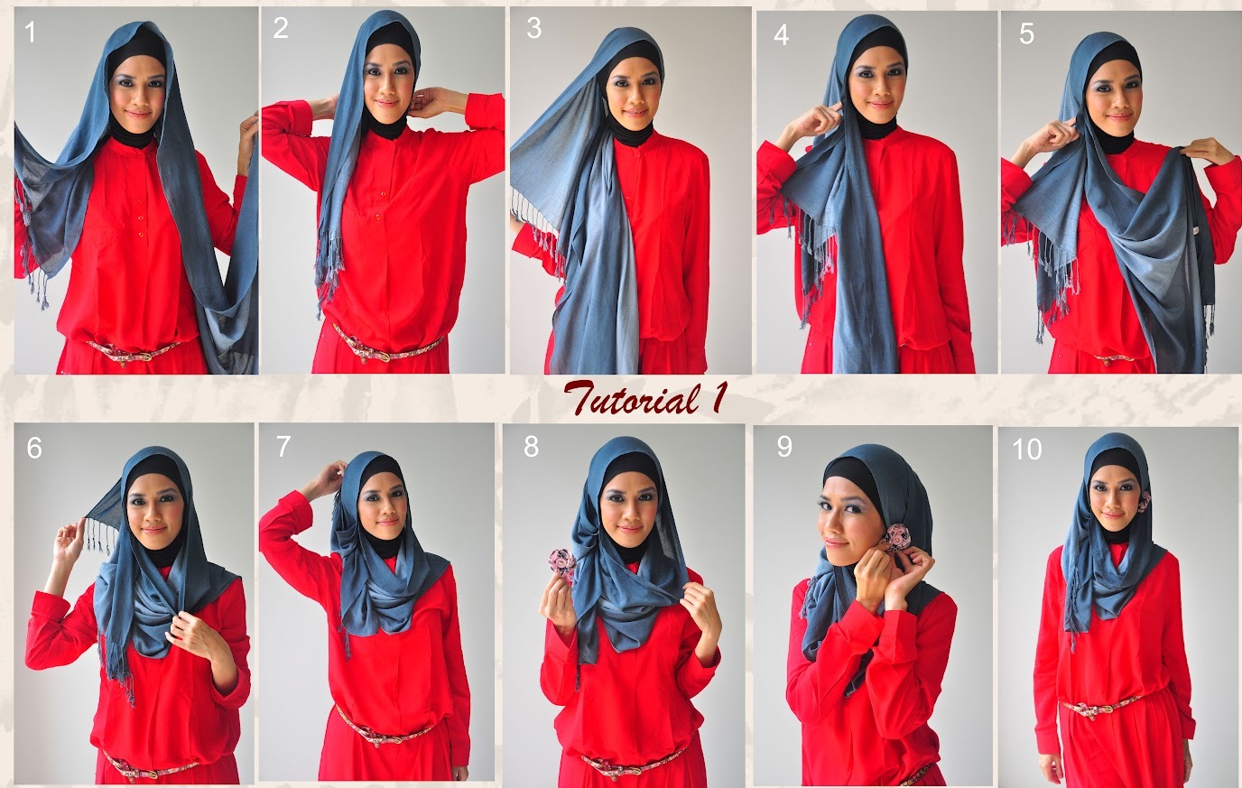 Latest Hijab Styles & Designs Tutorial with Pictures for Modern Girls 2015 (1)