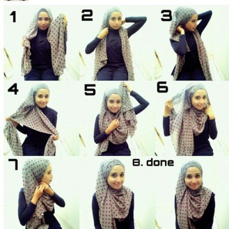 Latest Hijab Styles & Designs Tutorial with Pictures for Modern Girls 2015 (9)
