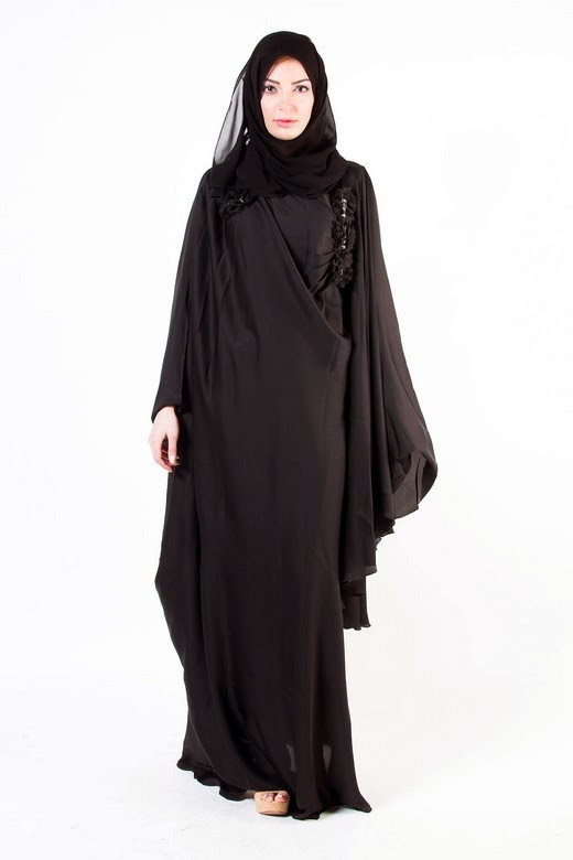 Latest Arabian Abaya Designs with Hijab Collection for Women 2015-2016 (5)