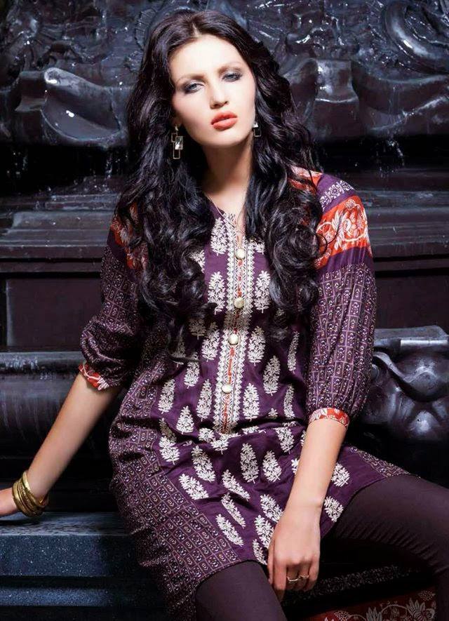 Rabea By Shariq Textile Latest Women Kurtis Tunics Designs Collection 2015-2016 (2)