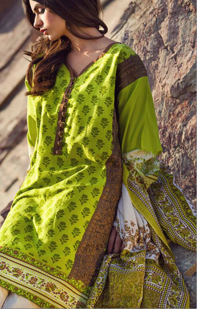Sana Safinaz Latest Designer Winter Shawl Dresses Collection 2014-2015 for Women (21)