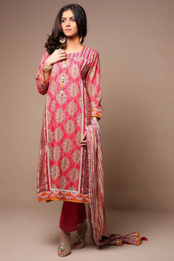 Satrangi By Bonanza Latest Cambric Collection Ready To wear Dresses for Ladies 2014-2015 (23)