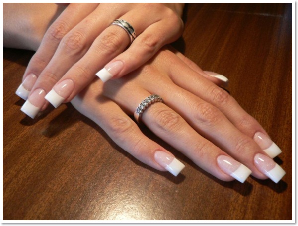 7. Vintage French Tip Nail Art Design - wide 10