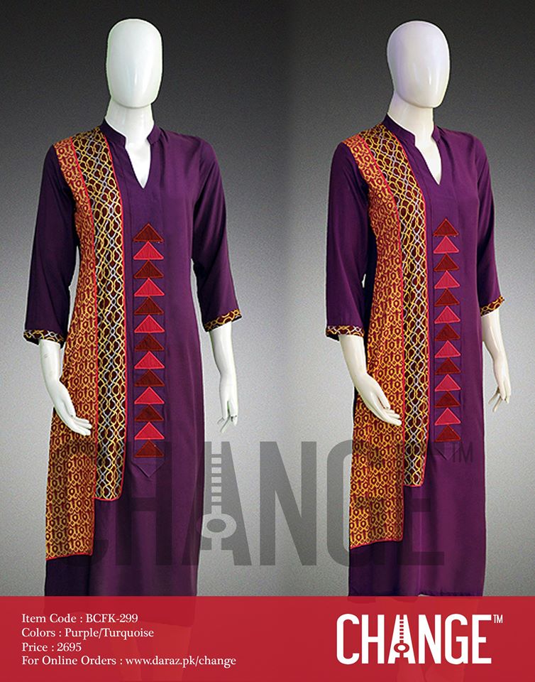 Latest Women Trendy & Stylish Kurta designs by Change Kurta Collection 2015-2016 (16)