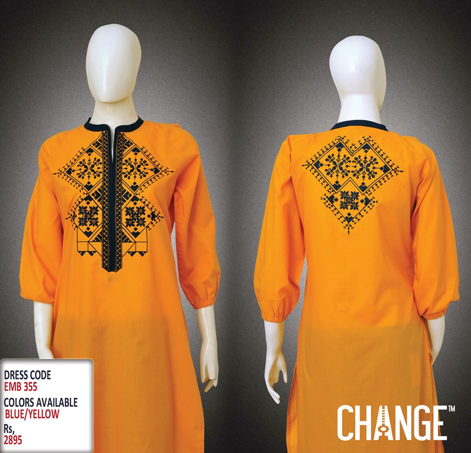 Latest Women Trendy & Stylish Kurta designs by Change Kurta Collection 2015-2016 (23)