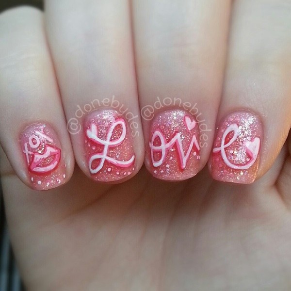 romantic nail art designs for valentines day
