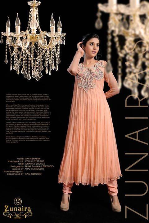 Latest Pakistani Party wear Dresses for Women by Zunaira Lounge Formal Collection 2015-16 (25)