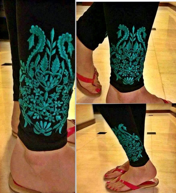 Latest Styles & Designs of Women Printed Embroidered Tights, Leggings & Capri Collection 2015-2016 (17)