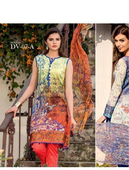 Five Star Textile Mills Latest Summer Collection Digital Printed Lawn Embroidered Dresses 2015  (30)