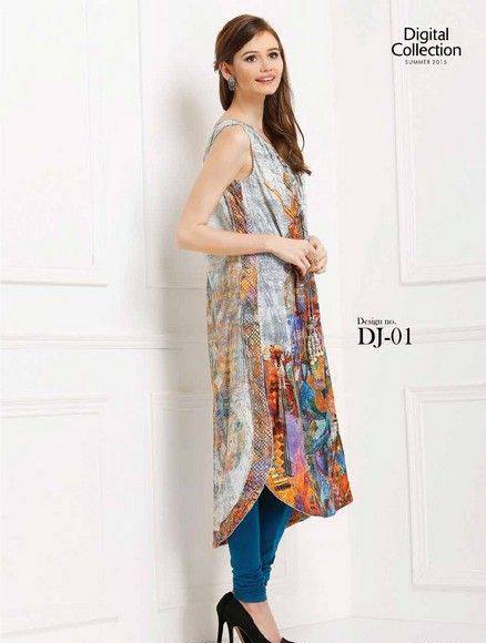 Five Star Textile Mills Latest Summer Collection Digital Printed Lawn Embroidered Dresses 2015  (34)