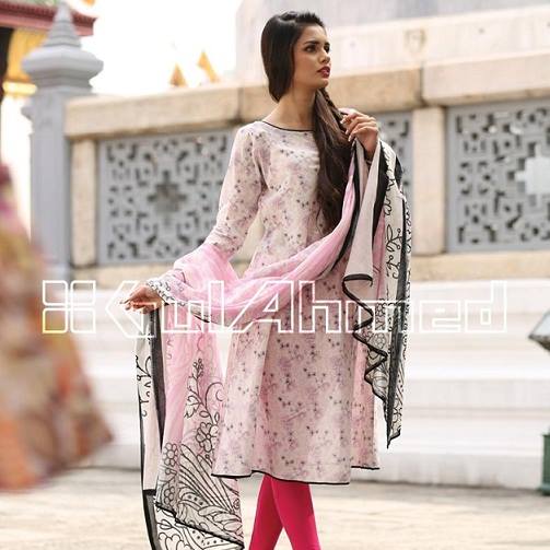 Gul Ahmed Latest Spring Summer Dresses Collection  for Women 2015 (4)