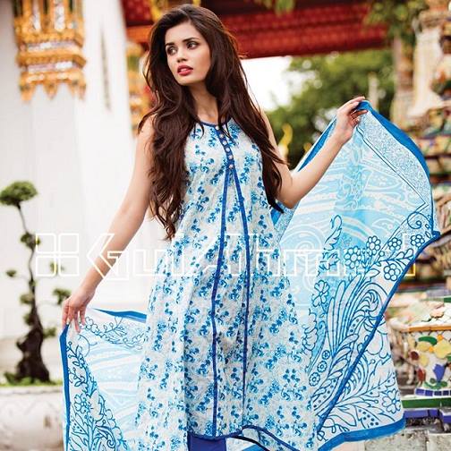 Gul Ahmed Latest Spring Summer Dresses Collection  for Women 2015 (7)