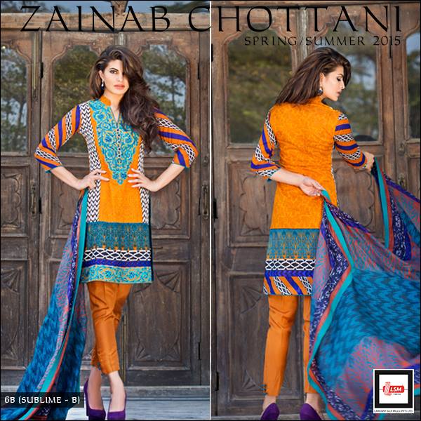 Zainab Chottani Spring Summer Lawn Dresses Collection 2015 by LSM (22)
