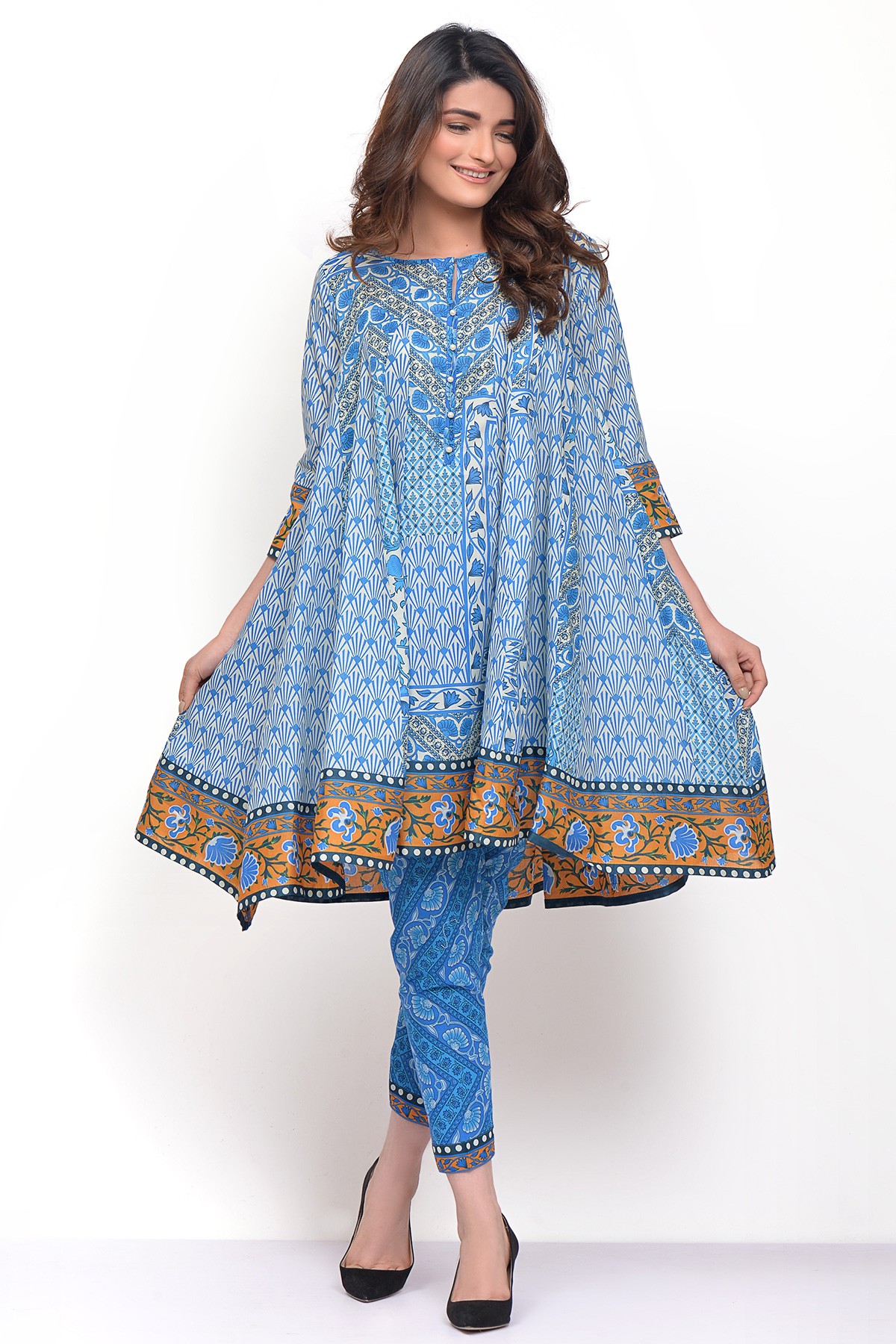 modern frock style kurti