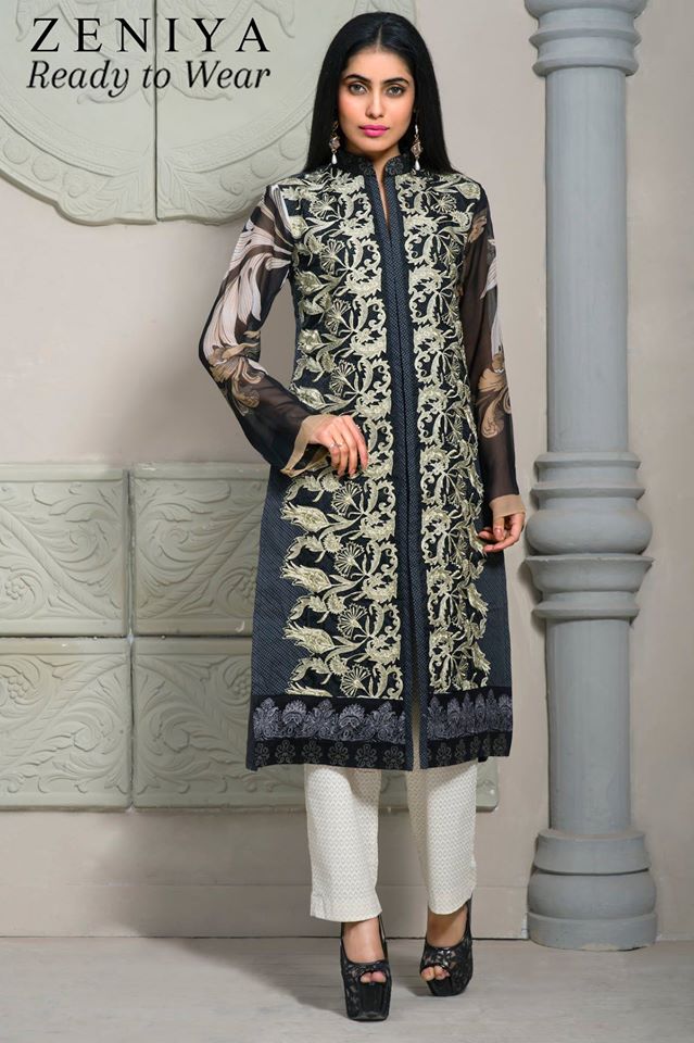 Zeniya Lawn by Deepak Perwani Summer Spring Ready To Wear Dresses Collection 2015 (12)