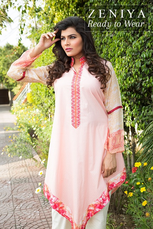 Zeniya Lawn by Deepak Perwani Summer Spring Ready To Wear Dresses Collection 2015 (2)