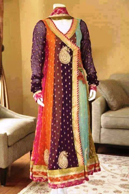 Best Mehndi Dresses Designs Collection for Girls 2015-2016 (3)