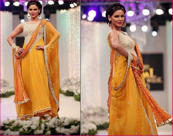 Best Mehndi Dresses Designs Collection for Girls 2015-2016 (33)